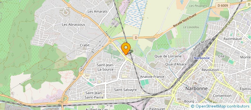 localisation de l'entreprise ETANCHEITE RESINE TECHNIQUE MONTPELLIERAINE  NARBONNE