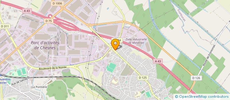 localisation de l'entreprise ETANCHEITE S.E.L.  LA VERPILLIERE