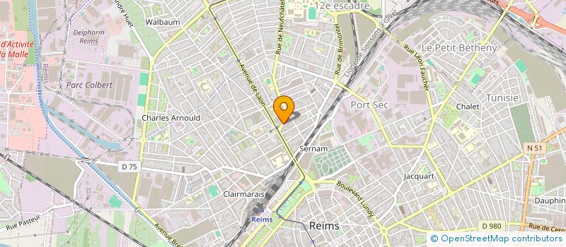 localisation de l'entreprise ETANCHEITE SERVICES à REIMS