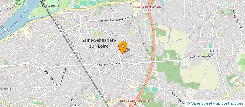 localisation de l'entreprise ETANCHEITE SUD LOIRE à SAINT-SEBASTIEN-SUR-LOIRE