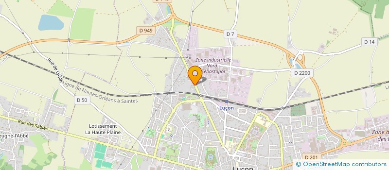 localisation de l'entreprise ETANCHEITE SUD VENDEE  LUCON