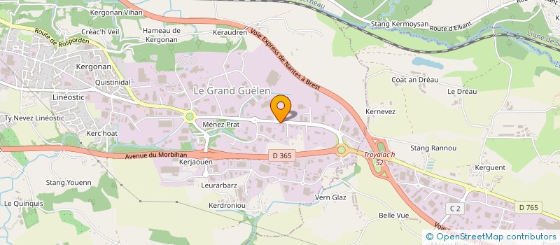 localisation de l'entreprise ETANCHEITE TECHNIQUE à QUIMPER
