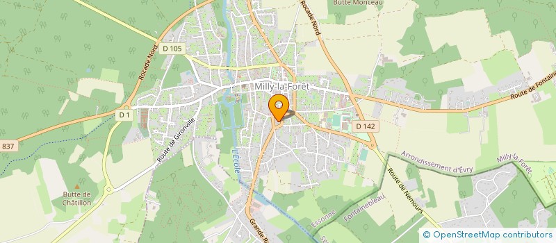 localisation de l'entreprise ETANCHEPRO à MILLY-LA-FORET