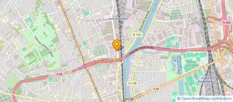localisation de l'entreprise ETANCHISOL SA à VITRY-SUR-SEINE