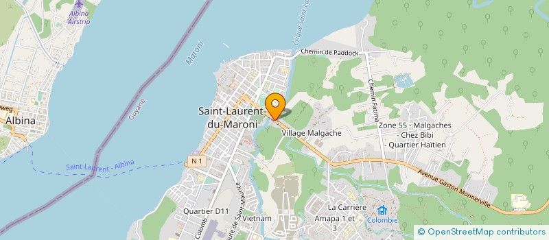 localisation de l'entreprise ETANDA à SAINT-LAURENT-DU-MARONI