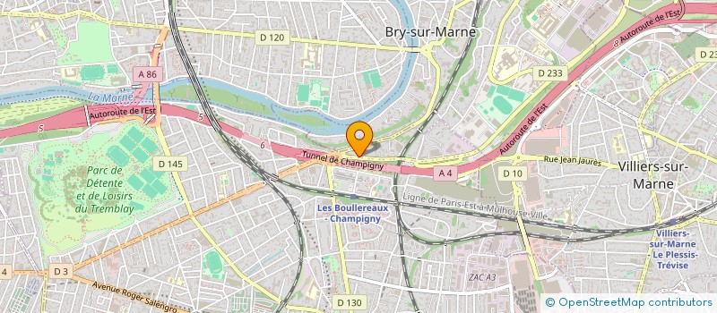 localisation de l'entreprise ETANDIM à CHAMPIGNY-SUR-MARNE