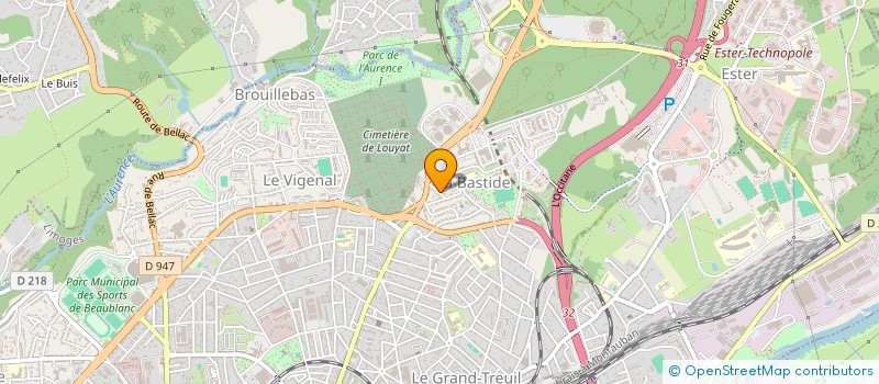 localisation de l'entreprise ETANE DIGITAL à LIMOGES