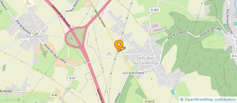 localisation de l'entreprise ETANEL à SAINT-JEAN-DU-CARDONNAY
