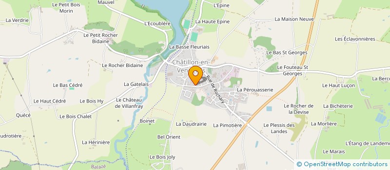 localisation de l'entreprise ETANG D'ARTISTES à CHATILLON-EN-VENDELAIS