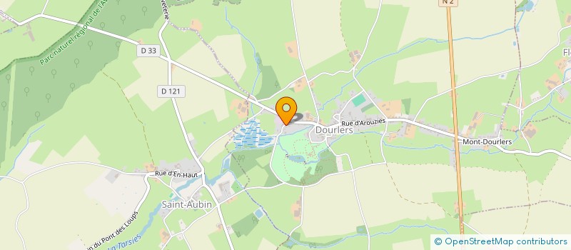 localisation de l'entreprise ETANG DE LA BUSE à DOURLERS