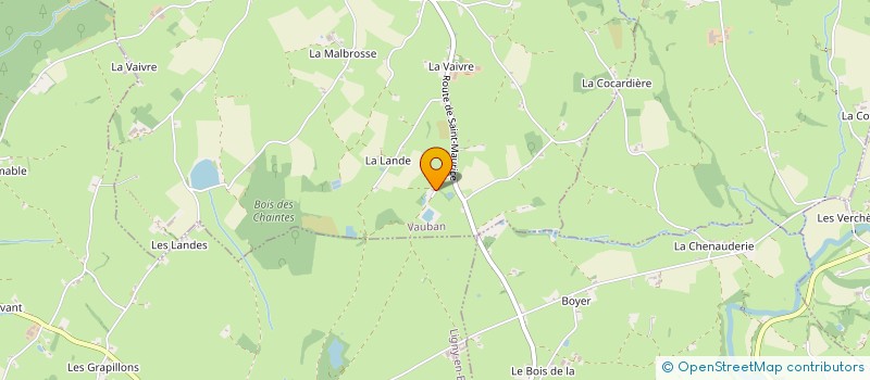 localisation de l'entreprise ETANG DE LA CLAYETTE L'AMICALE  VAUBAN