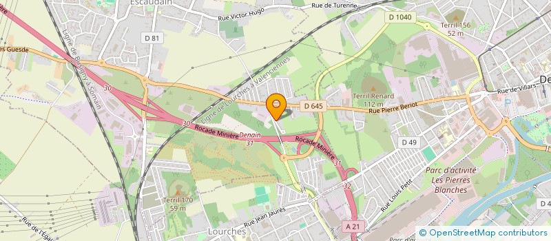 localisation de l'entreprise ETANG DE RUESNES  ESCAUDAIN