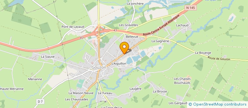 localisation de l'entreprise ETANG DES PORTES à GOUZON