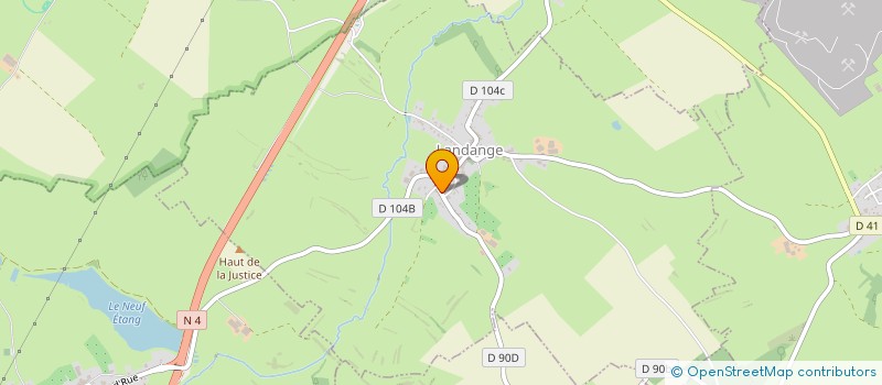 localisation de l'entreprise ETANG DES ROSES  LANDANGE