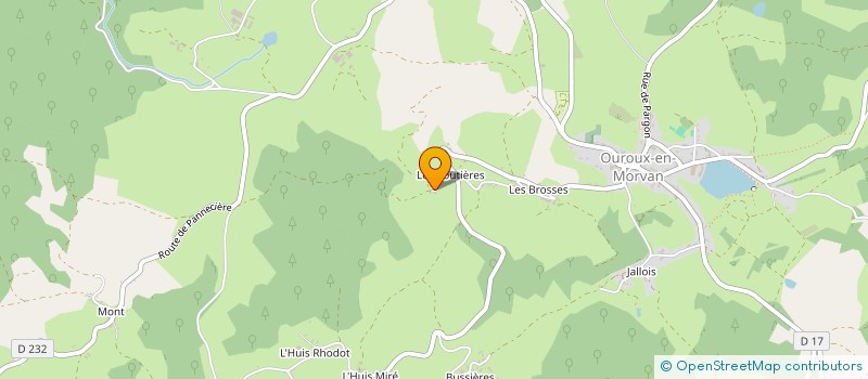 localisation de l'entreprise ETANG MORIN  ALLIGNY-EN-MORVAN