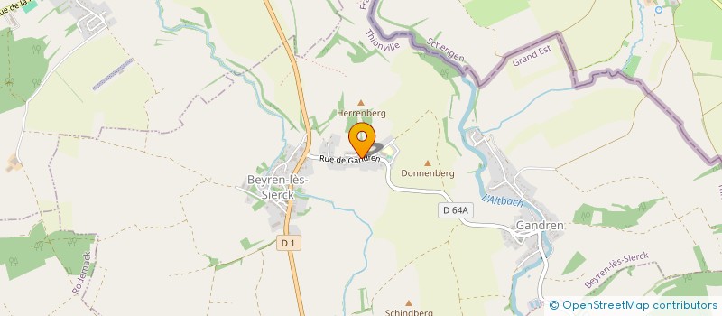 localisation de l'entreprise ETANG RUDY  BEYREN-LES-SIERCK