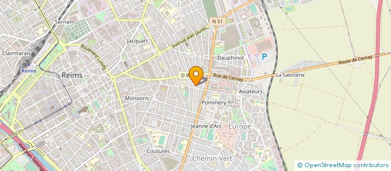 localisation de l'entreprise ETANGS ET LOISIRS à REIMS