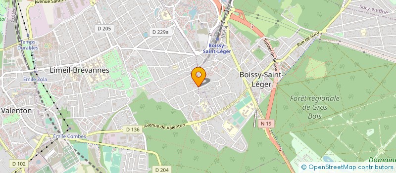 localisation de l'entreprise ETANO TRANS à LIMEIL-BREVANNES