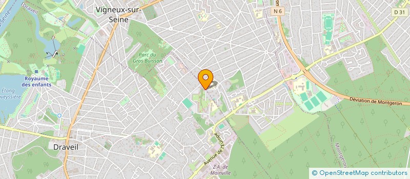 localisation de l'entreprise ETANPRO à DRAVEIL