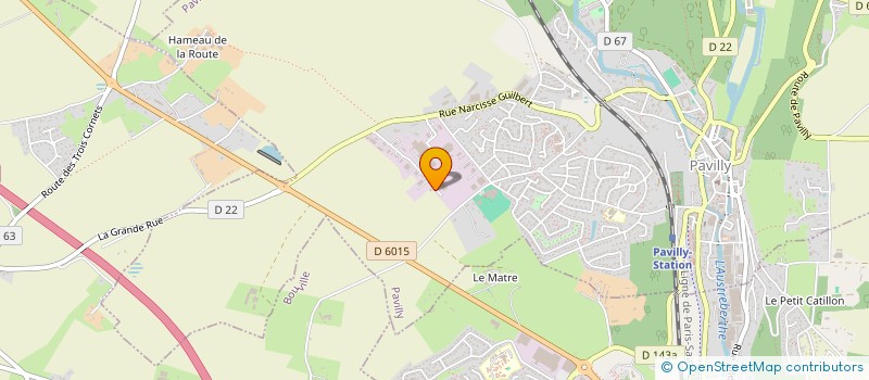 localisation de l'entreprise ETANPRO  PAVILLY