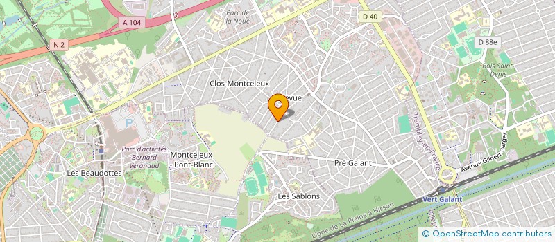 localisation de l'entreprise ETANTECH à VILLEPINTE