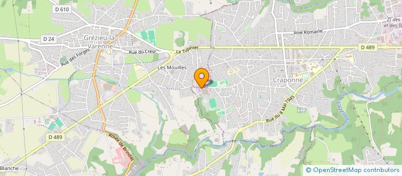 localisation de l'entreprise ETAP'SELLERIE  CRAPONNE