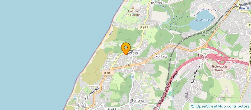 localisation de l'entreprise ETAPAS à BIDART