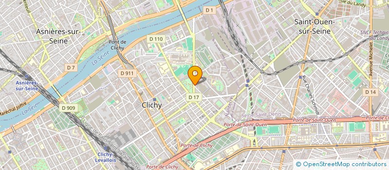 localisation de l'entreprise ETAPE2 à CLICHY