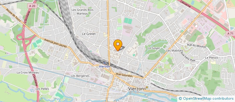 localisation de l'entreprise ETAPES ERGO  VIERZON