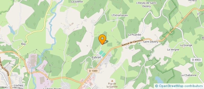 localisation de l'entreprise ETAS à USSEL