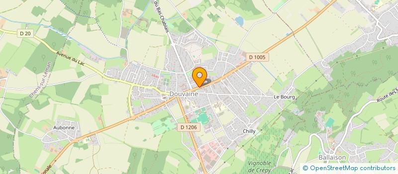 localisation de l'entreprise ETAS COIFFURE  DOUVAINE