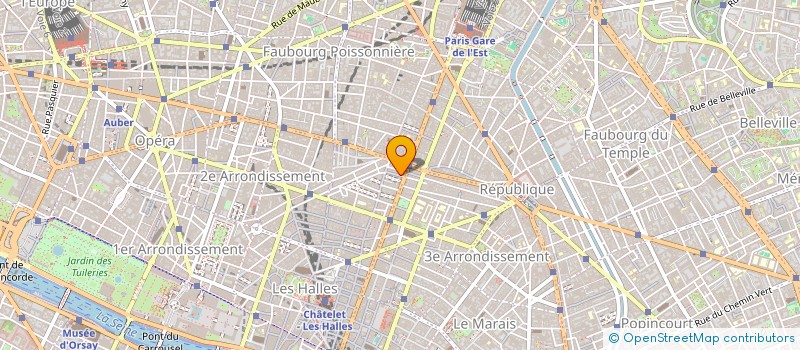localisation de l'entreprise ETAT D'AME à PARIS