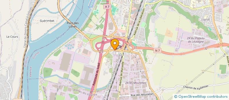 localisation de l'entreprise ETAVAL à VALENCE