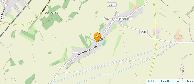 localisation de l'entreprise ETAVES ET BOCQUIAUX FOOTBALL CLUB  ETAVES-ET-BOCQUIAUX