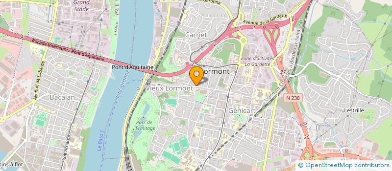 localisation de l'entreprise ETB 33  LORMONT