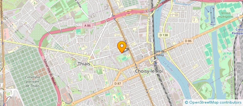 localisation de l'entreprise ETB à CHOISY LE ROI