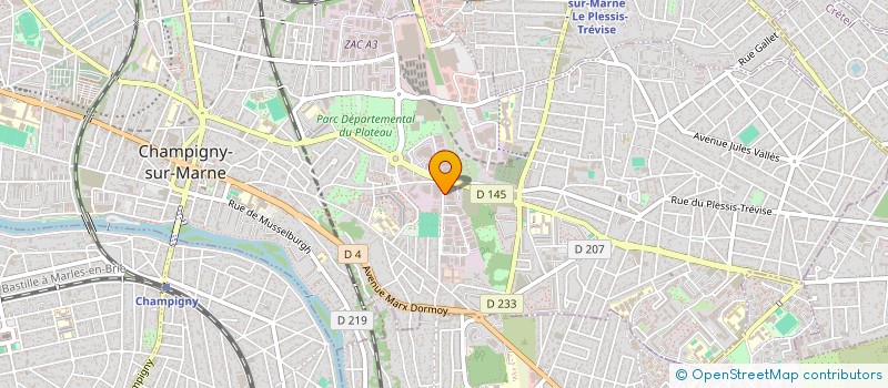 localisation de l'entreprise ETB à CHAMPIGNY-SUR-MARNE