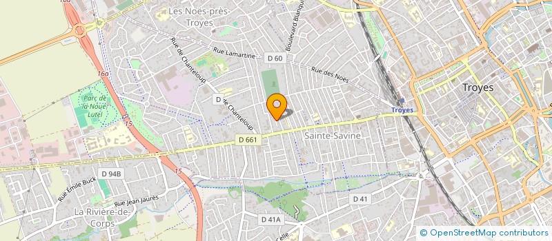 localisation de l'entreprise ETB-ELEC à SAINTE-SAVINE