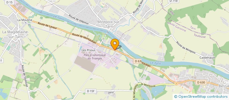 localisation de l'entreprise ETB (ENTREPRISE TRAVAUX BATIMENTS)  BESSIERES