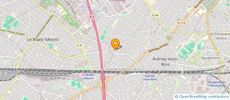 localisation de l'entreprise ETB GIORDANO à AULNAY-SOUS-BOIS