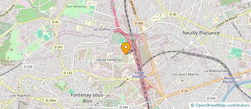 localisation de l'entreprise ETB RENOVATION à FONTENAY-SOUS-BOIS