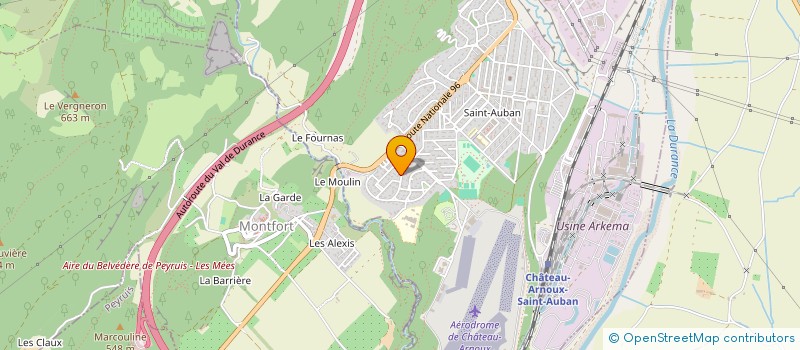 localisation de l'entreprise ETBATE à CHATEAU-ARNOUX-SAINT-AUBAN