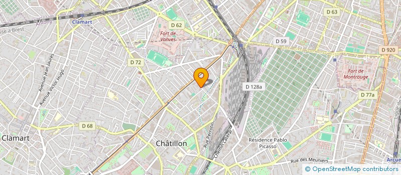 localisation de l'entreprise ETBE à CHATILLON