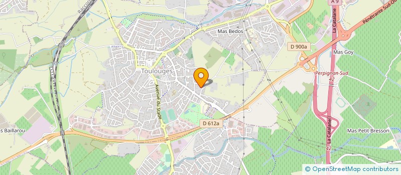 localisation de l'entreprise ETBLISSEMENTS SERRADELL à TOULOUGES