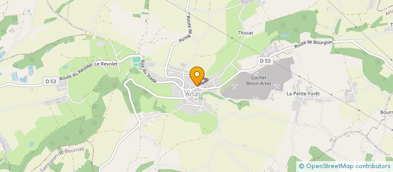 localisation de l'entreprise ETBTP  ARTAS
