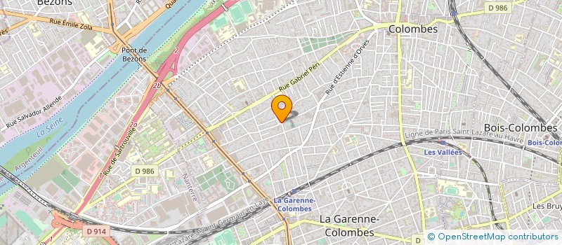 localisation de l'entreprise ETC à COLOMBES