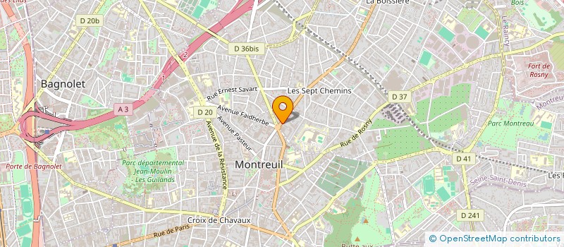 localisation de l'entreprise ETC à MONTREUIL