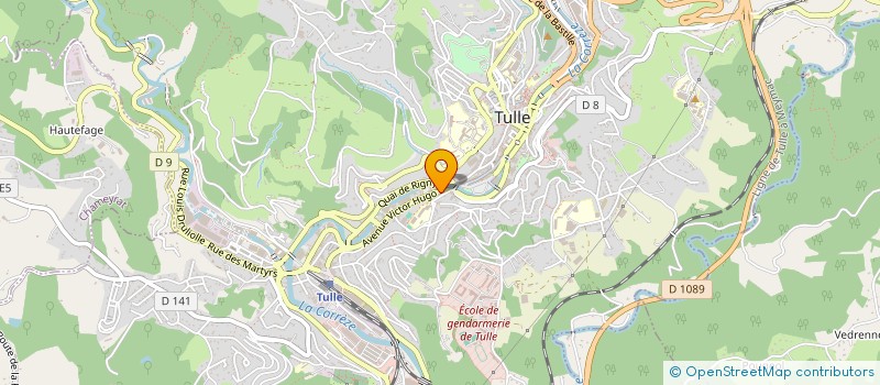localisation de l'entreprise ETC à TULLE