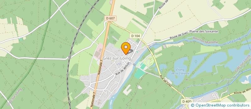 localisation de l'entreprise ETC à GREZ-SUR-LOING