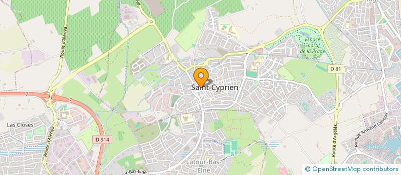 localisation de l'entreprise ETC à SAINT-CYPRIEN